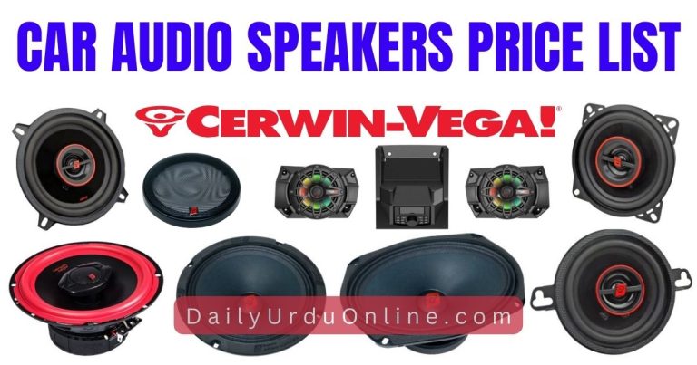 Cerwin Vega Speakers Price List